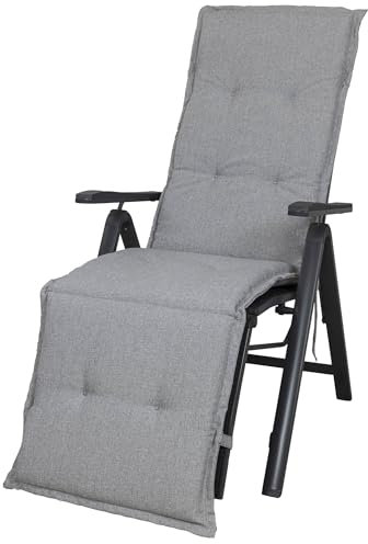 Auflage Relaxliege Naxos 50148-720 hellgrau meliert 176x50x6 cm Sun Garden