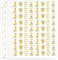 Honey Bees Kisses Labels Stickers 360 Pcs Honey Themed Jar Lids Labels Bees Thank You Stickers Honeys Farm Kitchen Bottles Label for Baby Shower Or Birthday Party