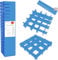 HGYZE Schubladentrenner Verstellbar 9cm Hoch, Schubladenteiler 42cm länge, Blau Schubladen Organizer Ordnungssystem, 8er-Set Kunststoff Trennwand Schublade für Besteck, Küche, Schlafzimmer, Kommode