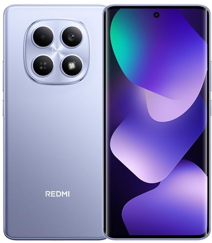 XIAOMI Teléfono Inteligente Redmi Note 15 4G; 8+256 Go Pantalla AMOLED 6,77 Pulgadas 120 Hz, Batería 6000 mAh, Carga Rápida 33 W, Violeta;con Cargador