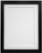 Frames By Post Schwarz Foto Bild Poster Rahmen mit weißem Passepartout, holz, 25mm Frame, 24 x 18 For Pic Size 18 x 12 (Plastic Glass)