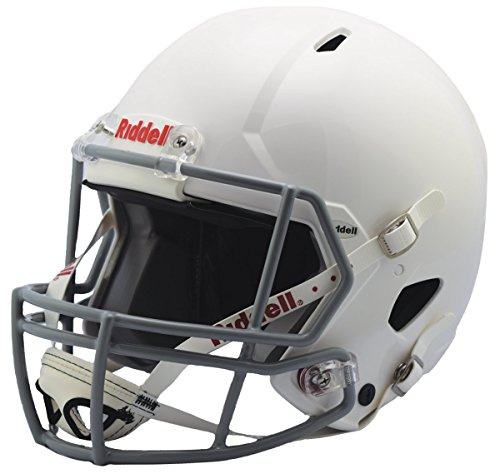 Riddell Victor Youth Football Helmet , White/Gray, Medium