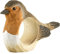 Wildlife Garden WG575 Serviettenring Rotkehlchen - Handgeschnitzter Serviettenring aus Holz für die Tischdekoration
