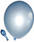 50 große Premium Luftballons 100% Bio, Freie Farbwahl 40 Farben 27cm Durchmesser, heliumgeeignet, für Party, Geburtstag, Feiern (metallic hellblau)