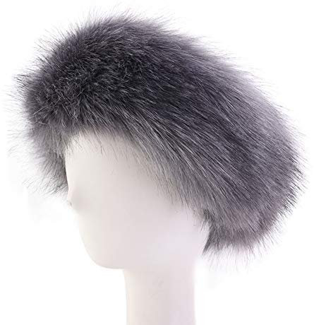 Amorar Damen Winterstirnband aus Kunstfell Haare Band Kopfband Winter Kopfband Haarband Ohr Warm Kopf Wickeln Mützen Kopfbedeckung