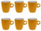 Secret de Gourmet - Lot de 6 Mugs Colorama 18cl Jaune