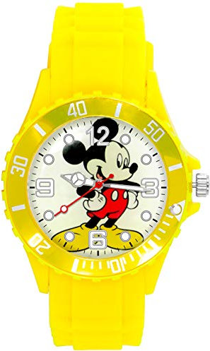 Taport® Silikon-Armbanduhr für Micky Maus-Fans, Gelb