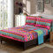 Lanqinglv Bohemian Spannbettlaken Bettlaken 120g/m² Mikrofaser Jersey Boxspringbett Spannbetttuch 200 x 200 cm bis 25-30 cm Steghöhe