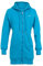 Winshape Damen Lange, kuschelige Hoodie-Jacke J006 mit 2-Wege-Zipper Kapuzenpullover, Sky-Blue, L