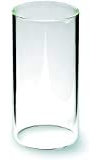 Glaszylinder ohne Boden Borosilikatglas Ersatzzylinder Windlicht Grablaterne Tischkamin Wunschanfertigung nach Maas Öffnung Außen unten und Oben Außen 10 cm Höhe 15 cm