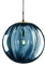 LANMOU Lampe à Suspension en Verre Boule, Lampe Suspension Table Salle à Manger Réglable, Suspensions Luminaire en Verre Industrielle Vintage Lustre Chambre Salon, E27, Ø20cm, Bleu