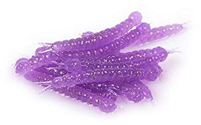 Libra Lures Slight Worm 3,8cm - Purple Glitter - 15Stück | Creaturebait
