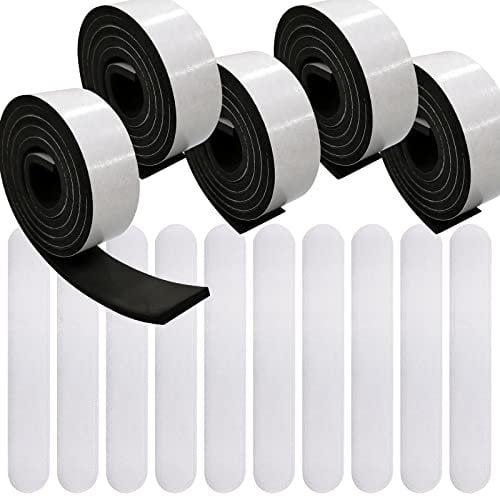 DailyTreasures Rouleau de ruban adhésif pour chapeau de 80 cm, 5 rouleaux de rembourrage en mousse avec 10 coussinets absorbants pour la sueur et la mousse pour fedora, pana, chapeau de cowboy