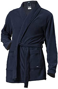 Generico IRGE Giacca da camera in pile manica lunga uomo MI1427 (XL, Blu navy)