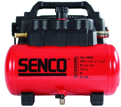 SENCO AC19306BL-EU - Compresor de aire (230 V, 6 L)
