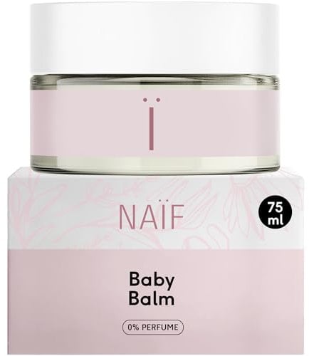 Naïf Bálsamo Protector para Bebés y Niños – Crema facial contra viento y frío, 0% perfume, cuidado diario de la piel del bebé – 75ml