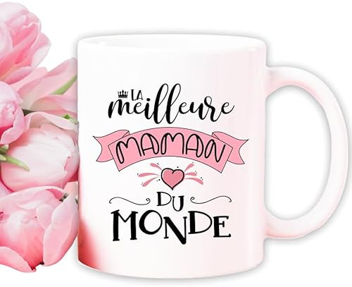 Mug personnalisé meilleure maman du monde - Cadeau original - Tasse magique (Meilleure maman)
