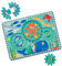 Melissa & Doug Unterwasser-Puzzle aus Holz mit drehenden Zahnrädern – 18 Teile