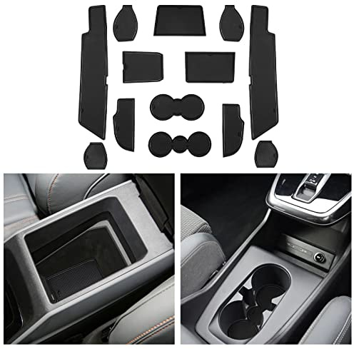 CDEFG Compatible con 2021 2022 2023 Audi Q4 e-Tron 40 50 Sportback, Alfombrillas de Goma Antideslizantes Q4 Reposabrazos Consola Central Portavasos Q4 Sportback e-Tron 2023 Accesorios(Negro)