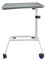 Healthcare Height Adjustable Portable Overbed table & Chair over-bed table with wheels- Hospital Bed Table- Laptop, Reading, Eating Breakfast Cart Stand- NT7203
