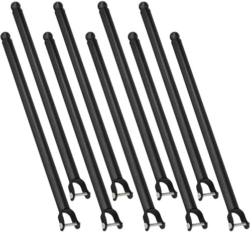 TPHUC 9 Pack Chain Link Fence Extension, 25.2'' Fence Extension Height, Galvanized Post Extender for Dogs and Privacy (1-3/8'', Black)