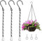 3 Stück Metall Ketten zum Aufhängen, Aufhängen Kette mit Haken Aufhängen metallkette, Gartenpflanzenbügel Metallketten mit Haken Clips für Vogelhaus, Pflanzgefäße, Windspiele, Dekorative(30cm)