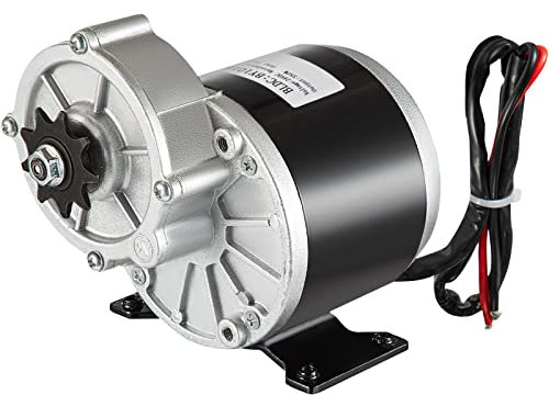 VEVOR Gebürsteter Elektromotor 24V DC 350W 3000 U/min Untersetzungsmotor Fahrrad E-Bike