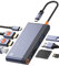 NOVOO Hub USB C Dual HDMI, 8-en-1 Dock vers 2 HDMI 4k@60Hz, Gigabit Ethernet, PD 100W, 2 USB 3.0, SD, TF, Station d'accueil Multiport pour Macbook/Dell/Lenovo/Microsoft