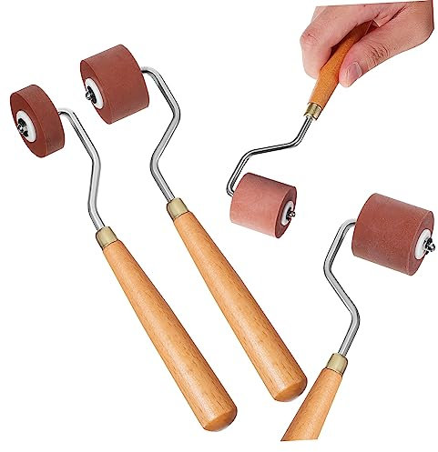 HOODANCOS Herramientas de Impresión 3 en 1 Juego de Gomas Rodillos de 1 Cm 2 Cm Y 3 Cm para Impresión