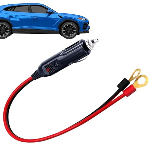 Tuxxjzm Feuerzeug-Adapterkabel - 12V flexibles Feuerzeug-Verlängerungskabel - Verlängerungskabel, Stecker, Ladegerät, Zubehör, Anschluss-Set für Auto-Wechselrichter, Luftpumpe, elektrische Tasse