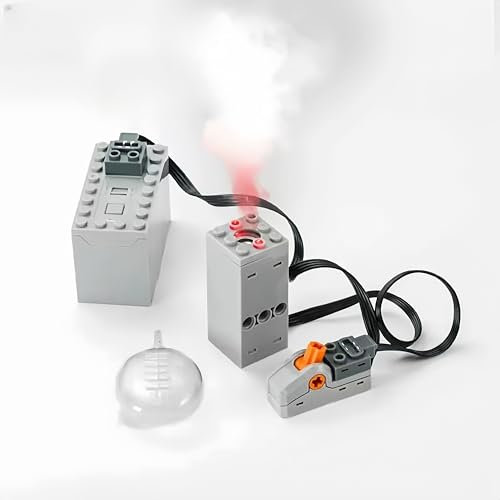 Siellmy Technik Power Functions, Technic Motor mit Schalter und Batteriebox für Sportwagen Architektur Militärszenen, Kompatibel mit Technic Power Function Set