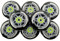 MOHUIED Inline Skate Rollen 8 Stücke Roller Rad Skate Rad 80mm 80A 80x24mm Inline Skate Räder Ersatz(80mm 80A)