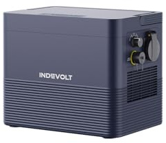 Indevolt BK1600 Balkonkraftwerk mit Speicher 1,6 kWh Tragbare Powerstation, 2 MPPT 1200W, All-in-One mit Mikroinverter, Bidirektionales Laden, Solaranlage mit erweiterbare Kapazität