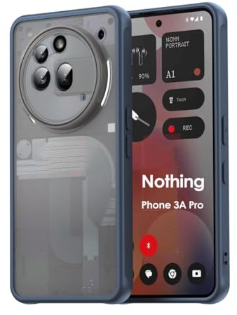 betterfon Handyhülle für Nothing Phone 3A Pro Matt Stoßfest Schutzhülle Back Cover in Blau