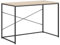 Eleganz Tavolo per computer nero e effetto rovere, 110 x 60 x 70 cm, per ufficio di grandi dimensioni, materiale in legno, durevole e stabile, design per ufficio salvaspazio