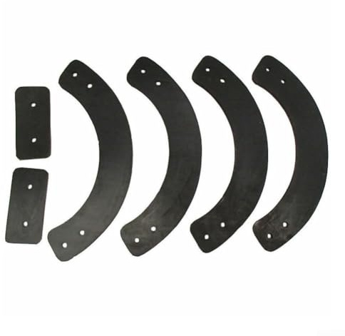 Besshepplo Für 53,3 cm einstufige Schneefräsen-Paddel-Set, kompatibel mit 2004 und neueren Modellen, Gummilippen-Ersatz-Set passend für 753-04472 953-04472 und 735-04033, inkl