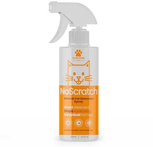 No Scratch Natural Cat Deterrent Spray Indoor and Outdoors | Cat Repellent Spray Anti Scratch Deterrent to Protect your Home | 250ml