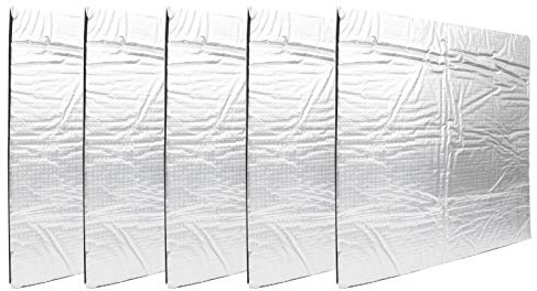 RASTKY 3D-Drucker-Wärmeisolations-Baumwollmatte, Wasserdichte Folien-Wärmeisolationsmatte für Heizbett, 5er-Pack für Aluminiumsubstrat (310*310mm)