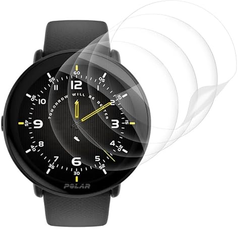 FOXZKISS 4 Stück für Folie Polar Ignite 3 Weich TPU Schutzfolie | Panzerfolie für Polar Ignite 3 Displayschutz, 99% Touchgenauigkeit Blasenfrei Panzerglas Schutzglas