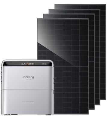 Jackery SolarVault 3 Pro Balkonkraftwerk mit Speicher, BP2500 (2,52kWh), 4×450W Glas-Glas Solarmodule, 1200W Ausgang, 4000W PV-Eingang, 4 MPPT, erweiterbar bis 15,12kWh, Plug & Play