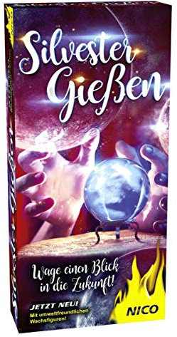 Horror-Shop Wachsgießen Set die umweltfreundliche Alternative für Silvester Bleigießen