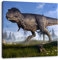 Pixxprint T-Rex Dinosaurier in der Natur, Größe: 70x70, Leinwandbild Quadratisch, Wandbild, Kunstdruck, fertig bespannt