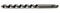 Auger Drill Bit MASO Hex Shank Wood Auger Drill Bit 6 mm Drills Bits 230mm Long (PACK OF 1 PCS)