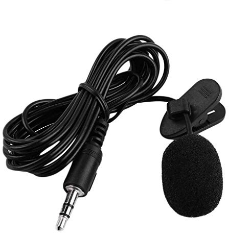 3,5 mm externe pince voix Tube Microphone Lavalier Lapel Mic pour PC portable