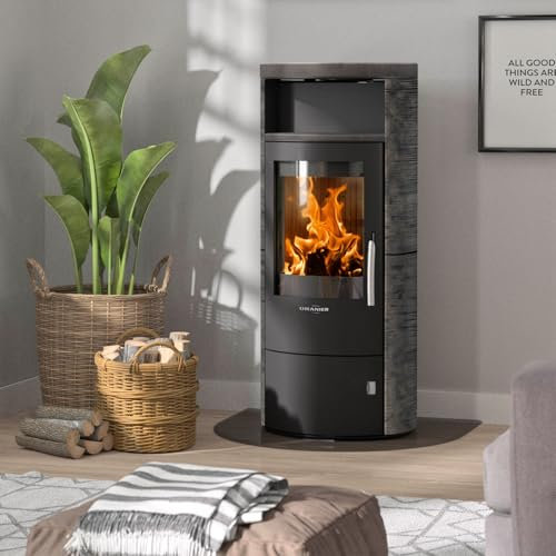 Oranier 5447 84 Polar 7 2.0 Kaminofen Stahl Schwarz/Keramik Namib/A