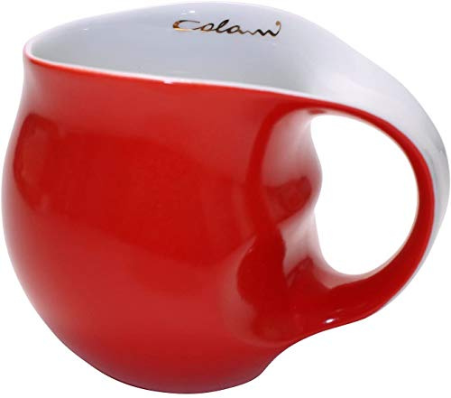 Colani Kaffeetasse Designer Kaffeebecher ab OVO Kaffeetasse Cappuccinotasse Porzellan 280 ml Rot/Red im Geschenkkarton