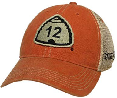 U12 The Road to Bryce Canyon National Park Hat | Utah Snapback Hüte | Baseball Cap | Trucker Hüte | Pferdeschwanz Baseball Cap, Orange, Einheitsgröße