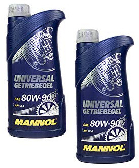 Getriebeöl MANNOL Schaltgetriebe Universal API GL 4 80W-90 2 Liter für Aprilia Cectek/Herkules Daelim Derbi E-Ton Gilera Harley Davidson Husqvarna Italjet K T M Kymco Peuge ot Piag gio Sachs SFM SYM