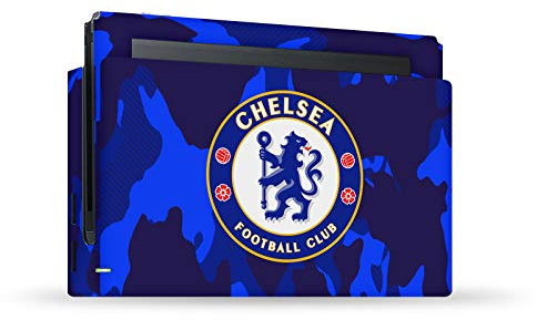 Head Case Designs Offizielle Zugelassen Chelsea Football Club Camouflage Gemischt Logo Vinyl Haut Gaming Aufkleber Abziehbild Abdeckung kompatibel mit Nintendo Switch Console & Dock