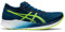 ASICS Men's Magic Speed Running Shoes, 12, MAKO Blue/Hazard Green, Blue/Neon, 11 UK